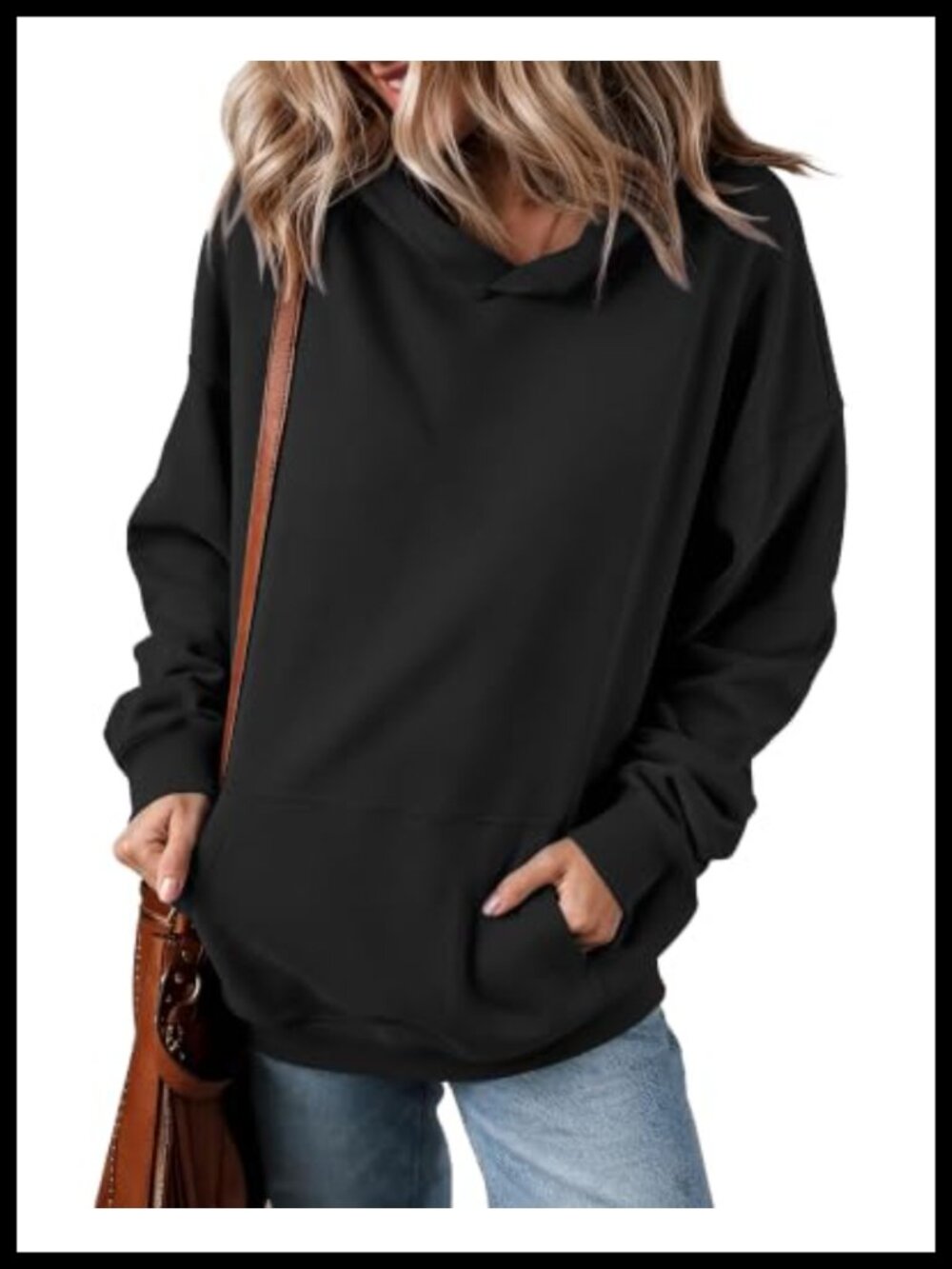 Oversized Hoodie Womens Pullover Sweatshirt Polyester Spandex Fall